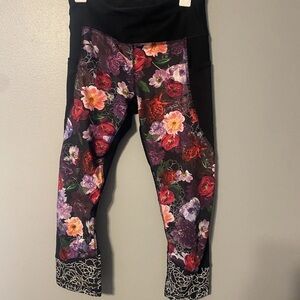 RBX Women's Floral Leggings - Black and Multicolor